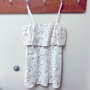 BCBG lace white dress.